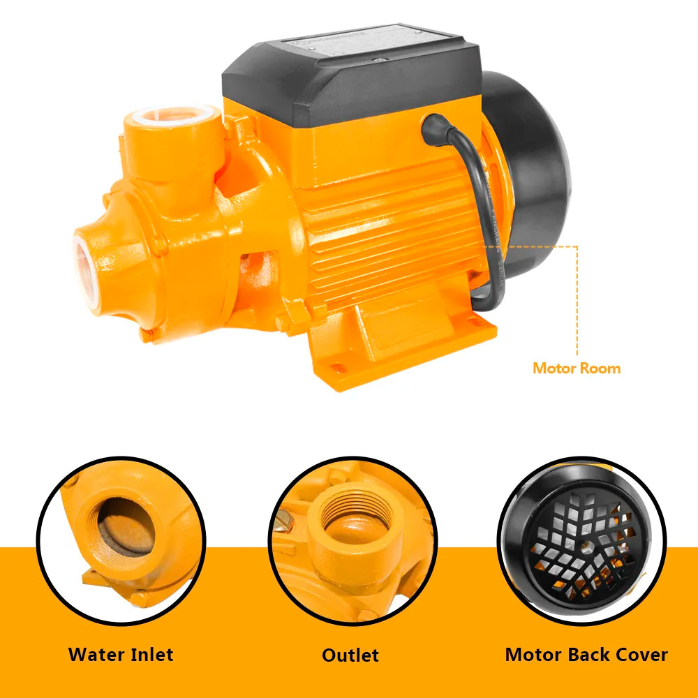 Worksite 1/2HP Vortex Pump 370W-Powerful Water Pump For Maximum Transport  Of Water from Place to Place- QB60-110v Worksite 1/2HP Vortex Pump 370W-Powerful Water Pump For Maximum Transport  Of Water from Place to Place- QB60-110v